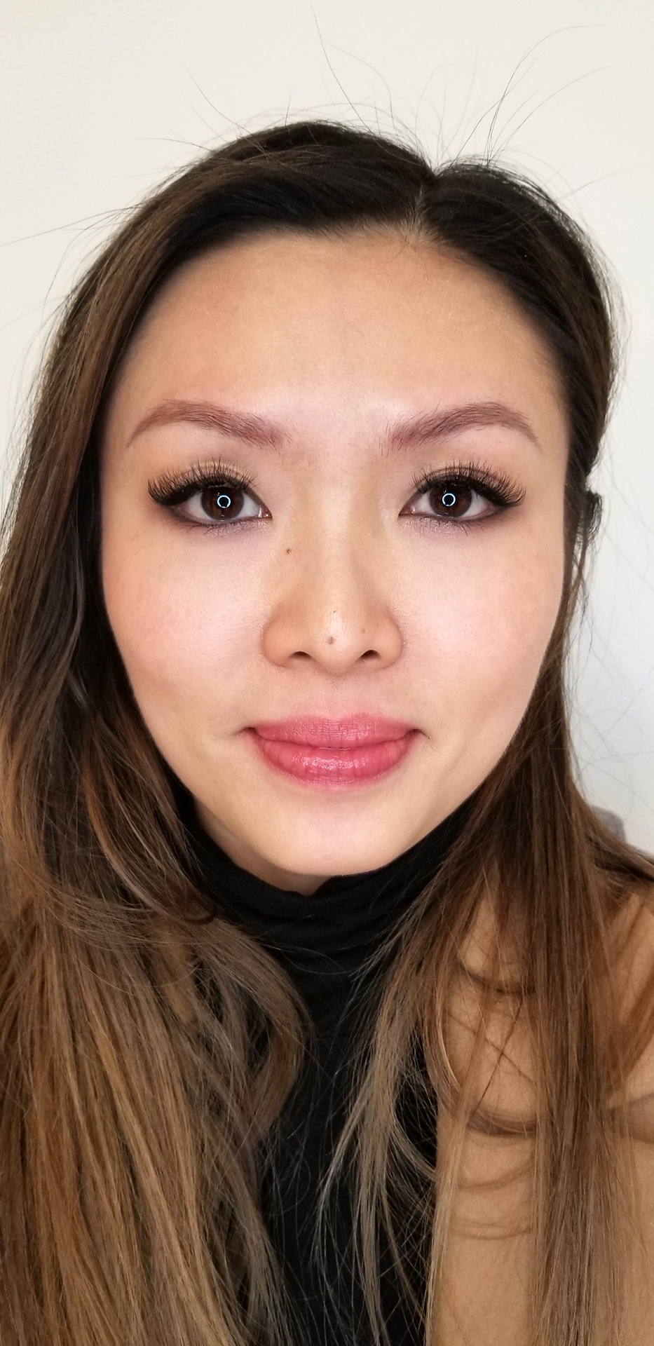 Lip blush before & after